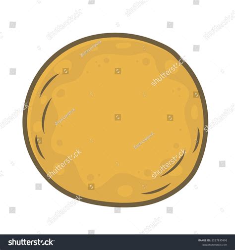 Cartoon Mexican Sopaipillas Pumpkin Fritters Isolated Stock Vector