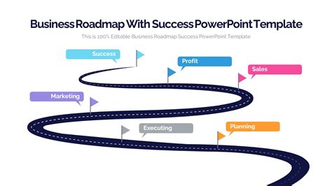 Business Roadmap With Success PowerPoint Template Slidevilla