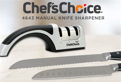 The Chefs Choice 4643 Angleselect Professional Manual Sharpener Is