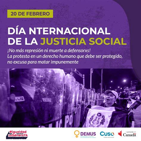 DEMUS on Twitter 20Feb En el Día Mundial de la Justicia Social