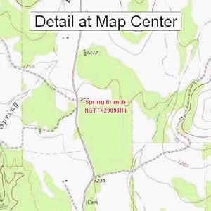 Amazon Usgs Topographic Quadrangle Map Spring Branch Texas