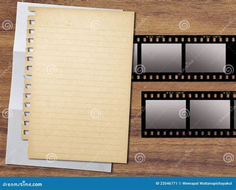 Paper and filmstrips stock image. Image of photo, template - 23546771