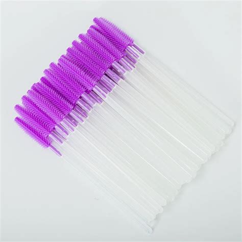 100pcs Makeup Eyelashes Brushes Silicone Disposable Mascara Brush For