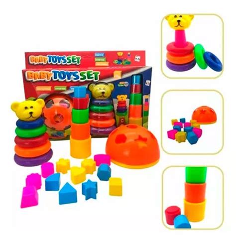 Brinquedos De Montar 2 Anos - Brinquedo Educativo Montar E Empilhar Criança De 1 a 2 Anos - Pica Pau ...