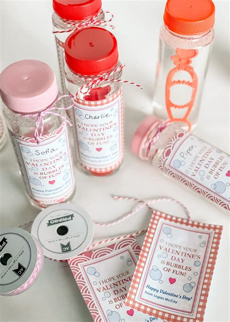 Free Diy Valentine Bubbles Printout Peachfully Chic