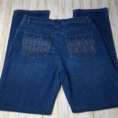 Gloria Vanderbilt Jeans Gloria Vanderbilt Amanda Sz Missy 6 Average Embroidered Back Pockets