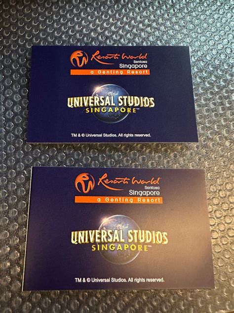 Universal Studio Singapore Meal Voucher Tickets Vouchers Local