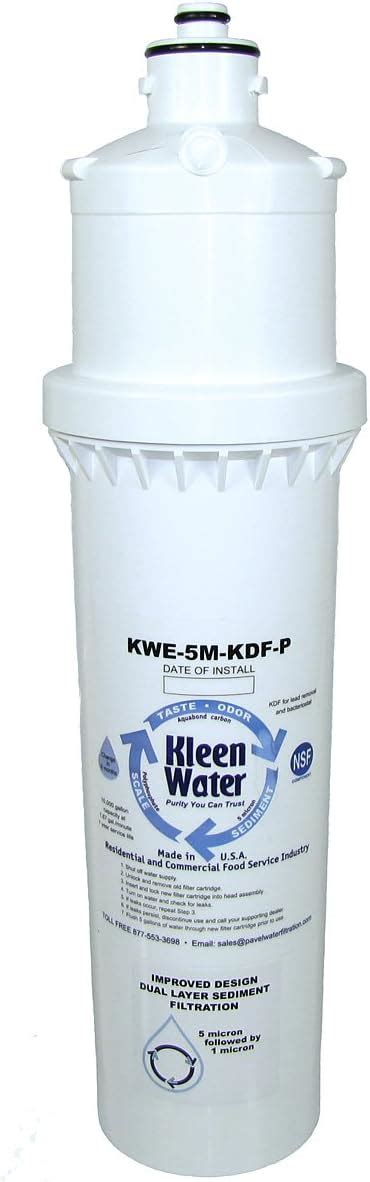 Kleenwater Kwc 5m Kdf P Replacement Carbon Water Filter Cartridge Polyphosphate