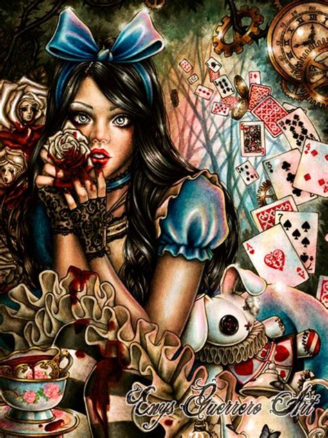 Alice In Wonderland Fantasy Gothic Art Print X Alice In