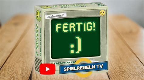 Fertig Spielregeln Tv Spielanleitung Deutsch Friedemann Friese F