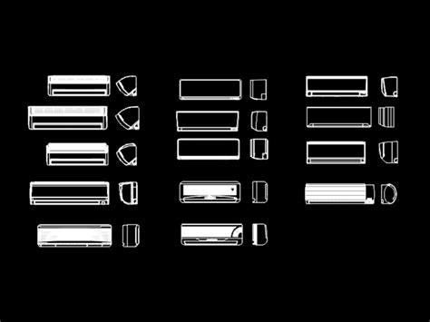 Mini Split En AutoCAD Librería CAD