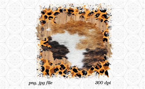 Cowhide Leopard Background Wood Leopard Graphic By ChaiwaewDesign