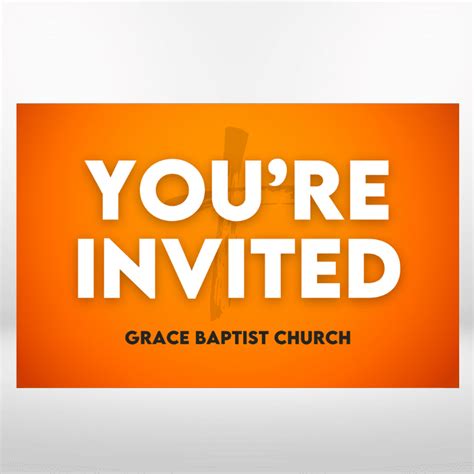 You're Invited Church Invitation Card - Order today!