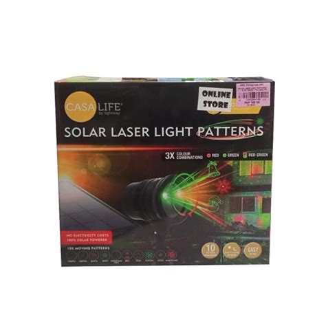 Casalife Solar Laser Light Patterns Ks Gl Smrg Pn Hmr Shop N Bid