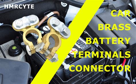 HMRCYTE Car Battery Terminal Connector Brass Top Post Battery Terminal