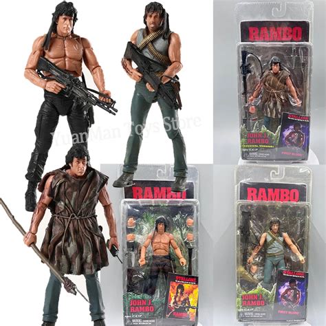 Neca First Blood Figure First Blood John J Rambo Anime Figure Hero