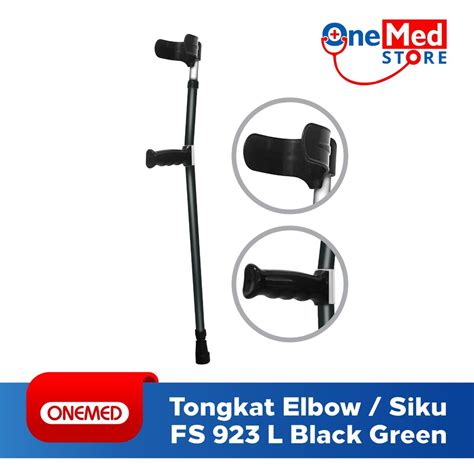 Jual Tongkat Elbow Siku Black Green Onemed Ot Shopee Indonesia