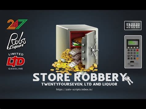 ZaT SCRIPTS QBCore ESX FIVEM Store Robbery 24 7 LTD AND LIQUOR