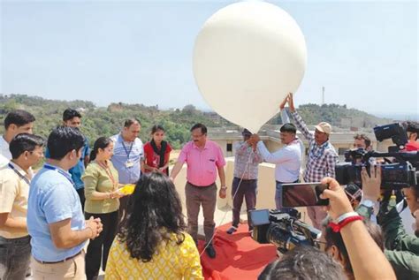 Radio-sonde launched from ISRO Centre, CUJ - Greater Kashmir