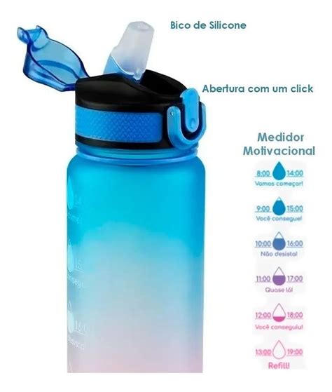 Garrafa Squeeze De Água Para Academia 1l Fitness Tie Dye MercadoLivre