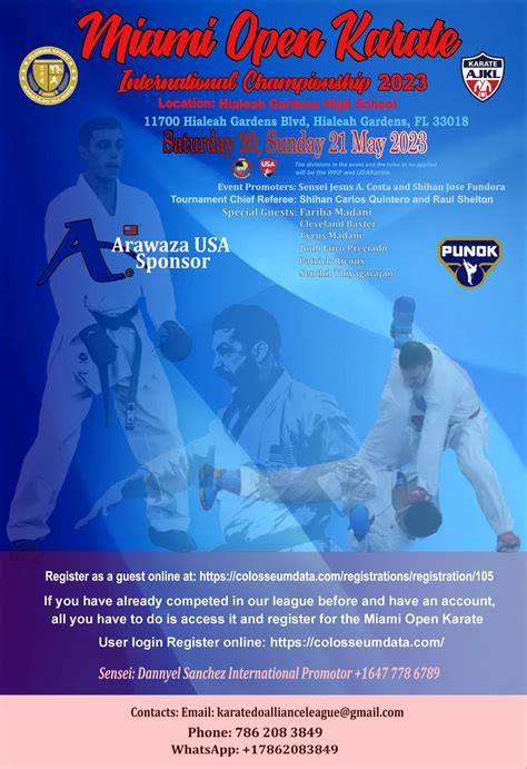 Miami Open Karate Championship May 20 21 2023 Miami Open Karate