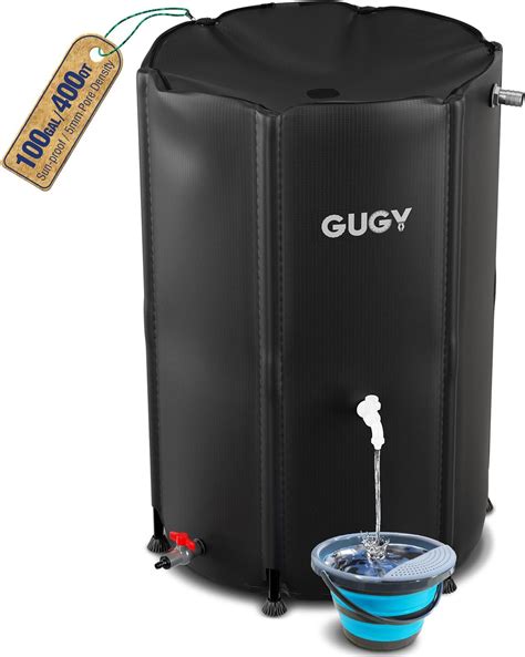 Amazon GUGY Rain Water Collection Barrel 100 Gallon Water