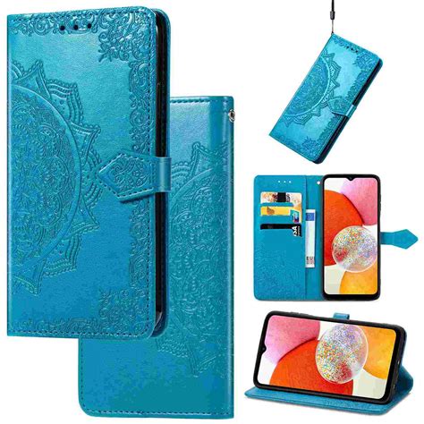 Stylish Wallet Case For Motorola Moto G Play 4g 2024 Floral Embossed Pu Leather Magnetic