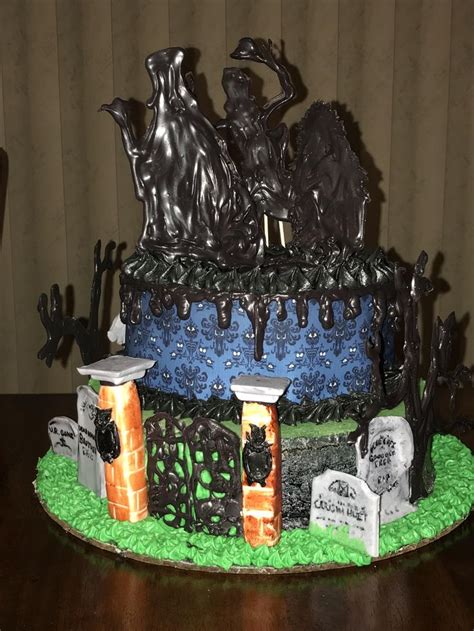 Amazing Haunted Mansion Cake My Wife Made For My Birthday Themed