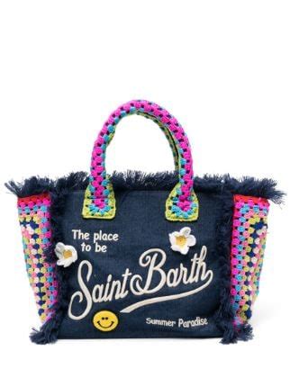 Mc Saint Barth Vanity Crochet Detailed Beach Bag Farfetch