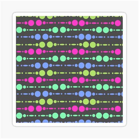 Retro Inspired Circles Sticker For Sale By Totallyretroart Redbubble