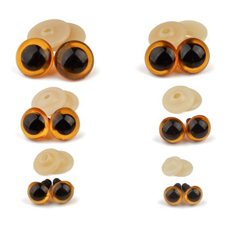 Assorted Bulk Amber Round Teddy Bear Eyes Doll Eyes Doll Supplies Craft Supplies Factory