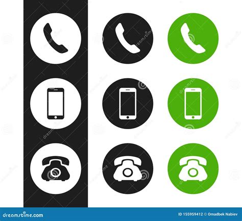 Flat Phone Icon Stock Vector Illustration Of Design