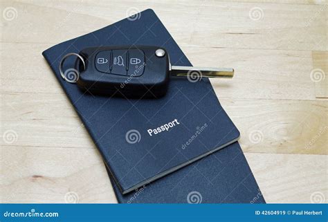 Passport And Car Key Stock Image Image Of Travelling 42604919