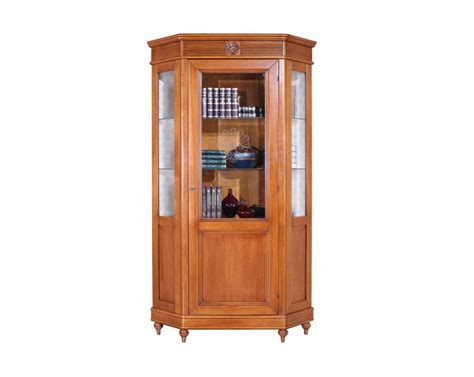 Угловая витрина BJ928 Бурбон Ciliegio Scuro - купить в Maple Wood