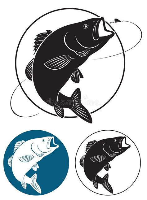 Im Genes Del Vector De La Ca A De Pescar Y De Pescados Ilustraci N Del