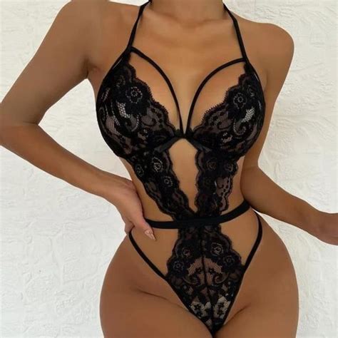 Ensemble De Body Sexy En Dentelle Lingerie Erothique Sexy Pour Femmes