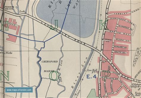 Map of Edmonton, London