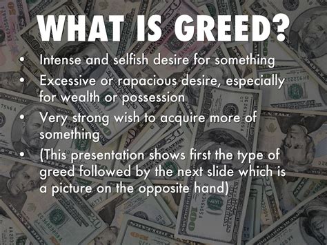 4 Types Of Greed By Sean Mckenna