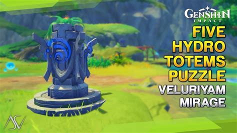 Five Hydro Totems Puzzle Precious Chest Veluriyam Mirage Genshin