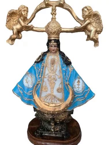 Virgen De San Juan De Los Lagos Resina Fina Cm Hermosa Meses Sin