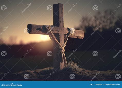 Good Friday With Cross Background Christian Holiday Commemorating The Crucifixion Of Jesus And