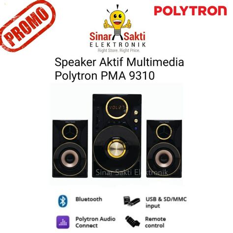 Jual Speaker Aktif Multimedia Polytron Pma 9310 Bluetooth Audio Pma9310