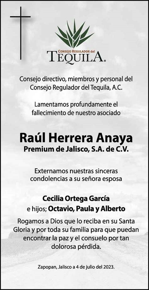 Ra L Herrera Anaya Obituario Esquela