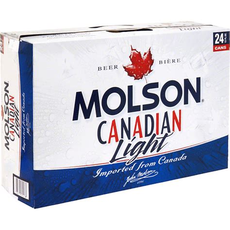 Molson Canadian Light Beer 24 Pack 12 Fl Oz Can Abv Shop