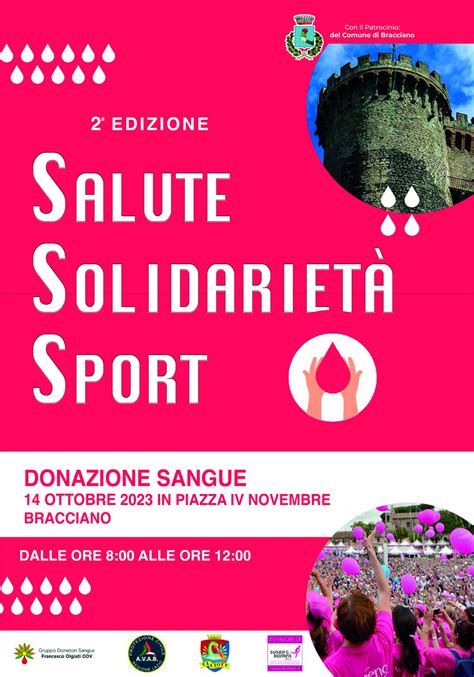 Salute solidarietà e sport a Bracciano Gruppo Donatori Olgiati