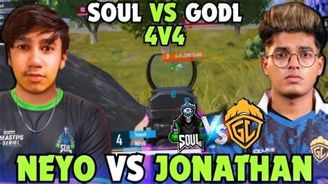 SouL Neyo Vs GodL Jonathan Soul Vs GodL 4v4 Hunter Gaming