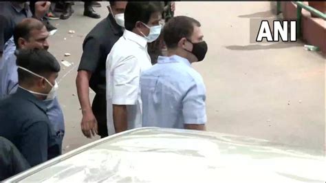 Rahul Gandhis Ed Appearance Update Congress Leaders Detained Amidst