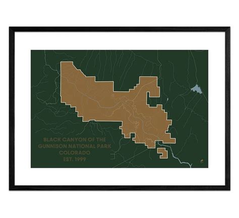 Black Canyon of the Gunnison National Park Map | Gunnison national park ...