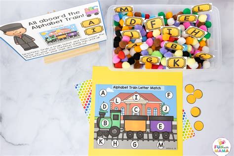 Alphabet Train Matching Activity Pack - Fun with Mama Shop