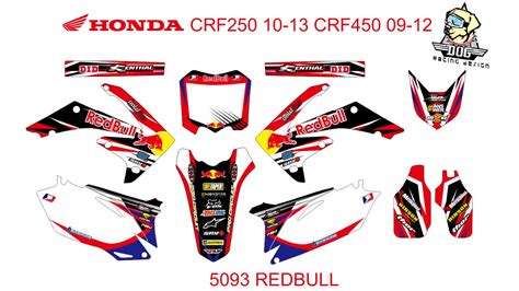 Honda Crf 250 2010 2013 Crf 450 2009 2012 Graphic Decal Kit Code5093